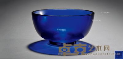 清乾隆 蓝料碗 直径14.3cm