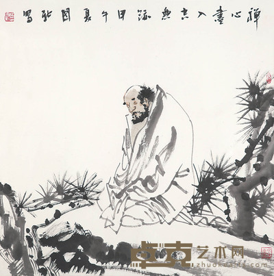 杨国新 禅心 69×68cm