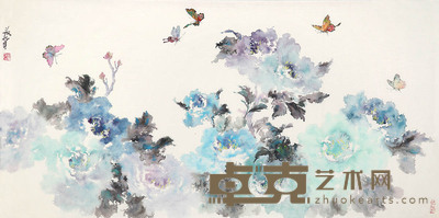 张永生 蝶恋花 130×66cm