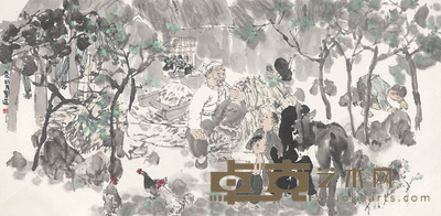 方贤道　人物 138×68cm