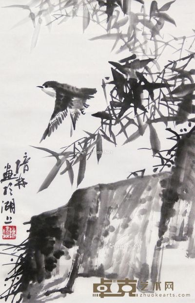 陈培森 花鸟 69×45cm