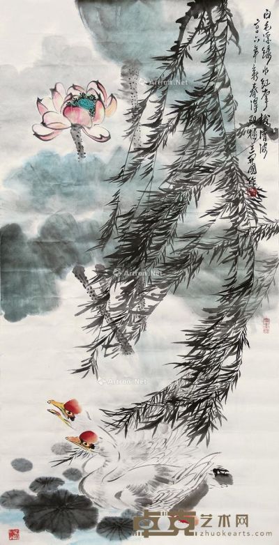 郑开国 花卉 138×70cm