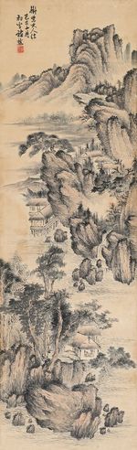 萧逊 仿古山水