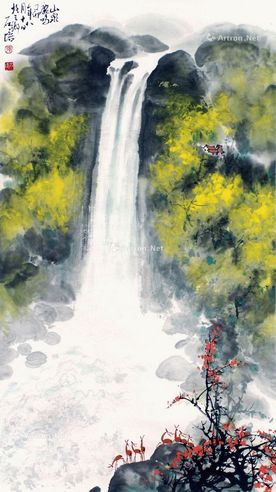 张石培 山泉鹿鸣