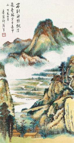 邵洛羊 山水