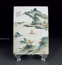 浅绛山水瓷板画