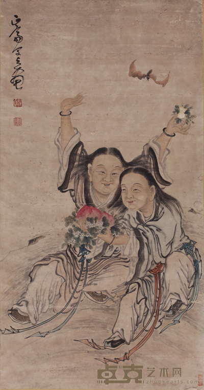 闵真 合和二仙 132cm×69cm 约8.1 平尺
