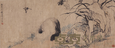 张槃 花鸟 185cm×46cm 约7.6 平尺