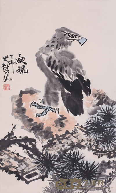 李世麟 鹰 96cm×58cm 约5 平尺