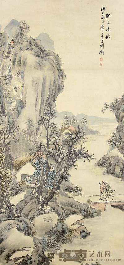 刘铨 山水 91x43