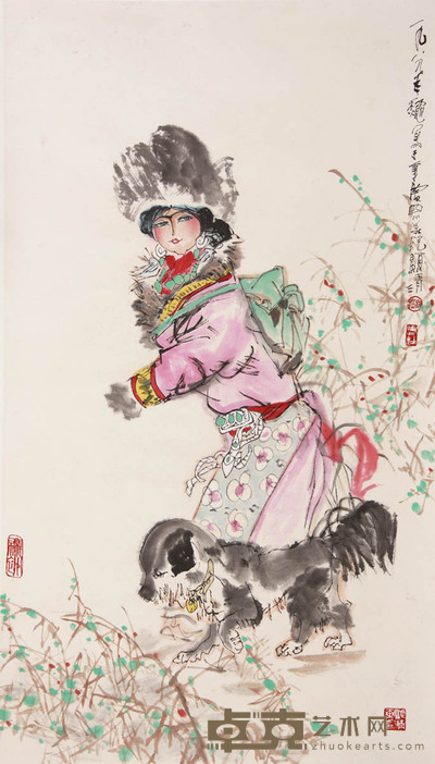 杜显清《人物》 105×59cm