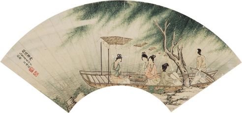 吕佛庭 绿波荡舟