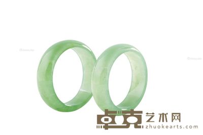 天然翡翠手镯 (一对) --