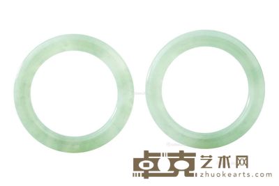 天然翡翠手镯 (一对) --