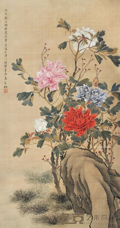 马家桐 富贵荣华 124×65cm