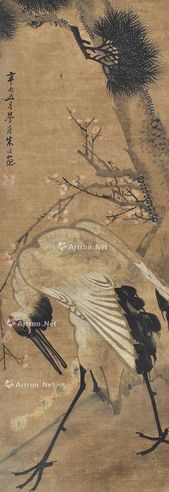 朱梦庐 松鹤
