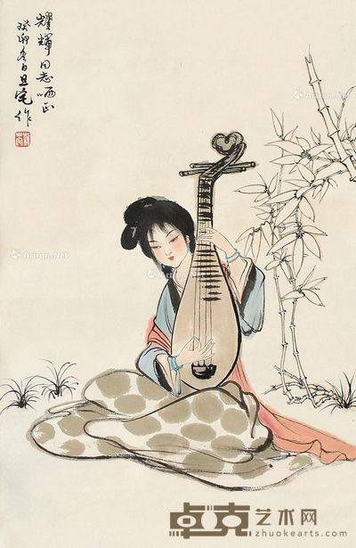 刘旦宅 人物 67×43cm