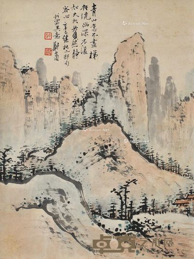 郑午昌 山水 43×32cm