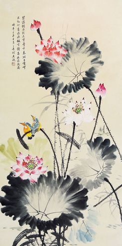 何香凝 花鸟