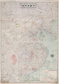 清国大地图（辛亥）革命动乱地点图