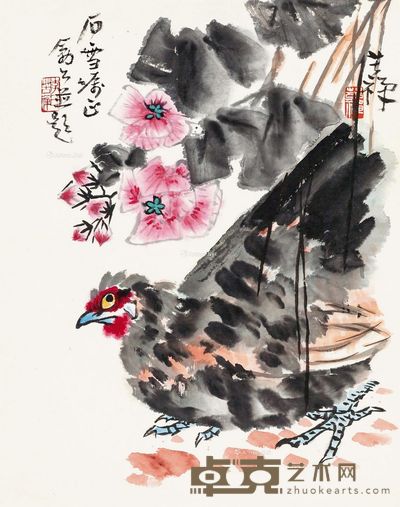 李苦禅 大吉图 57×46cm