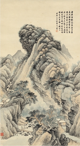 王同愈 松溪山居图