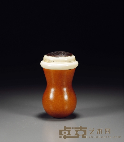 清·葫芦蟋蟀罐 高：11cm