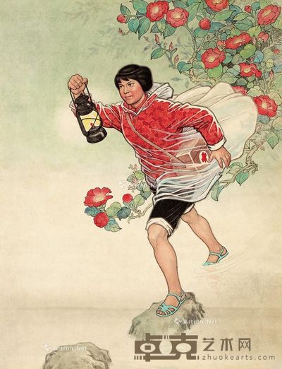 佚名 赤脚医生 43×33cm