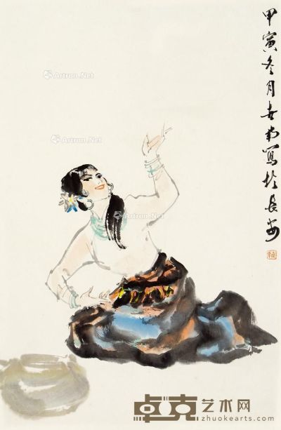 李世南 舞蹈人物 66×43cm
