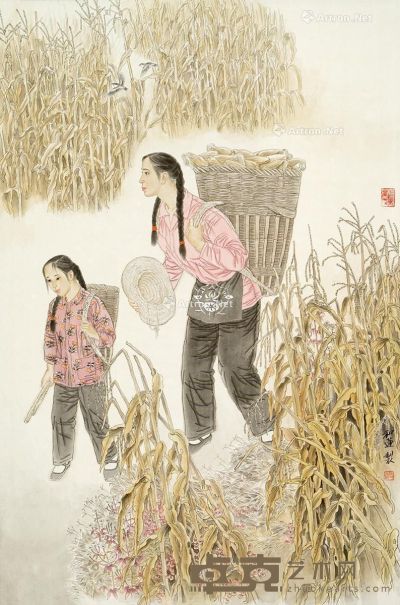 陈和莲 黄金秋色 128.5×86cm