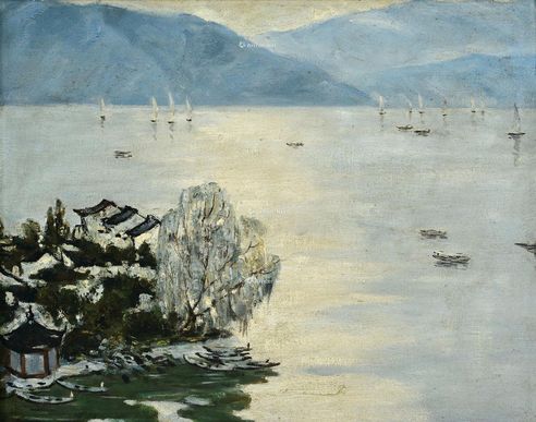 肖锋 西湖帆影