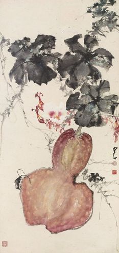 赵少昂 南瓜图