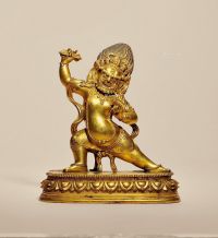 17世纪 铜鎏金金刚手菩萨