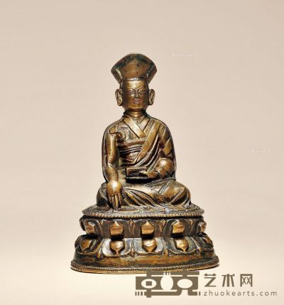 16世纪 铜噶玛巴 高13cm