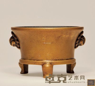 清中期 “琴书侣”款法盏炉 高7.5cm;直径11.5cm
