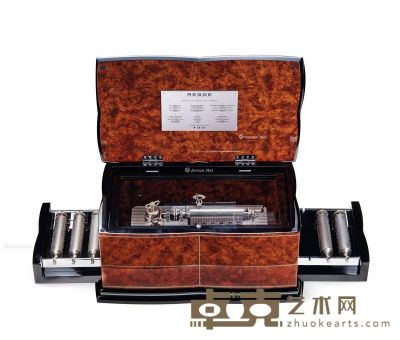 现代 御爵六音筒十八曲木质音乐盒 19.0×43.5×27.0cm