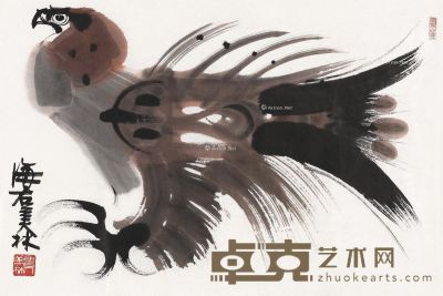 韩美林 鹰 45.5×69cm