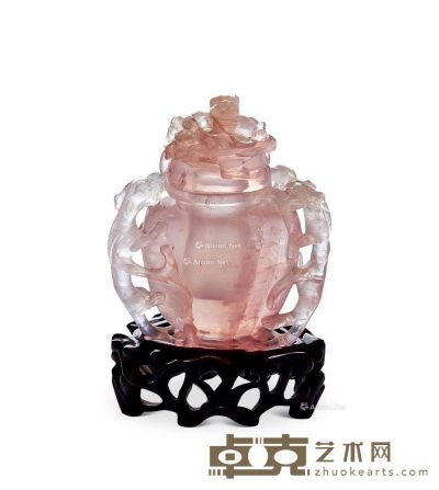 清 碧玺螭龙宝瓶 高10.5cm