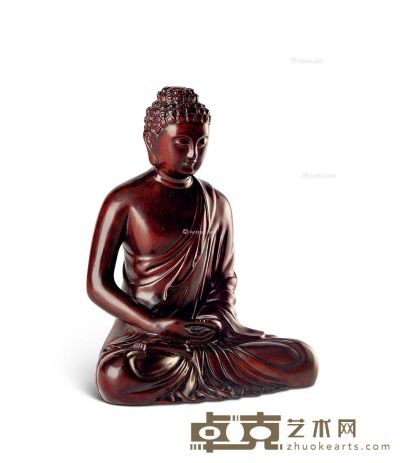 民国 黄杨木雕释迦牟尼座像 高15.8cm
