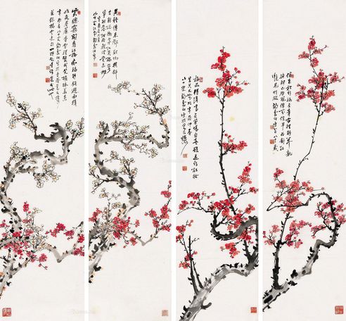 陶寿伯 红梅
