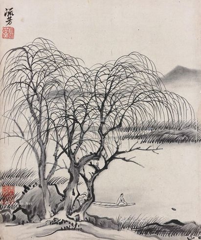 李流芳 泛舟图