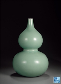 清乾隆·青釉葫芦瓶