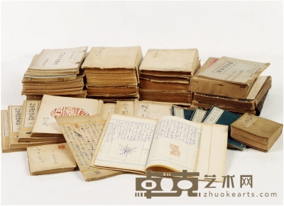 胡汝鼎 约1937至1940年作 重要棋谱稿本等一批 尺寸不一