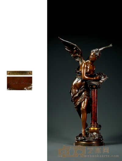 马蒂兰-莫罗   青铜女神像 高：77cm 宽：45cm
