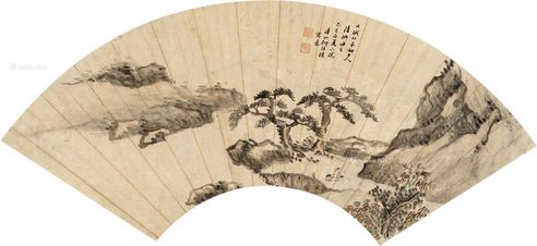 何维朴 观山图