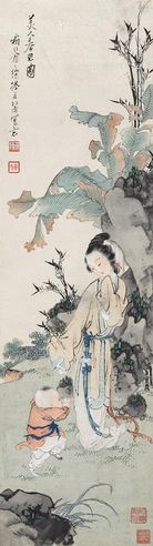 徐燕孙 美人春思图