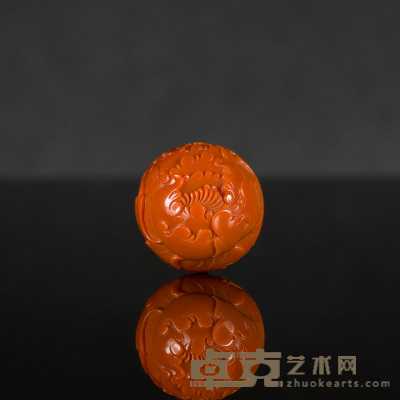 董冰  南红富贵珠 规格:直径2.2cm  
重量：14.1g