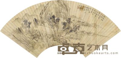 张熊 山水 18×46cm