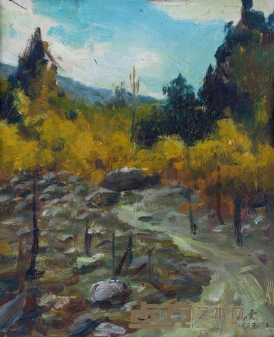 杨飞云 山水 23.5×26.5cm