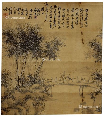 吴历 访友图